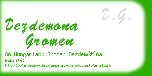 dezdemona gromen business card